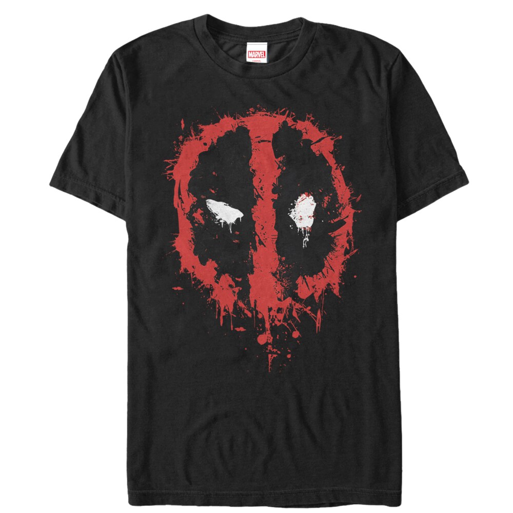 Men's Marvel Deadpool Splatter Icon  Adult T-Shirt