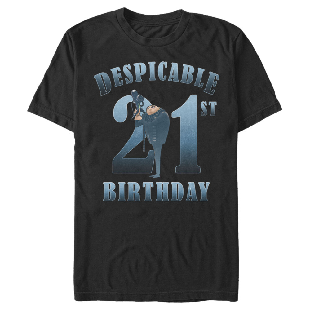 Men's Despicable Me Minions Despicable 21st Birthday  Adult T-Shirt