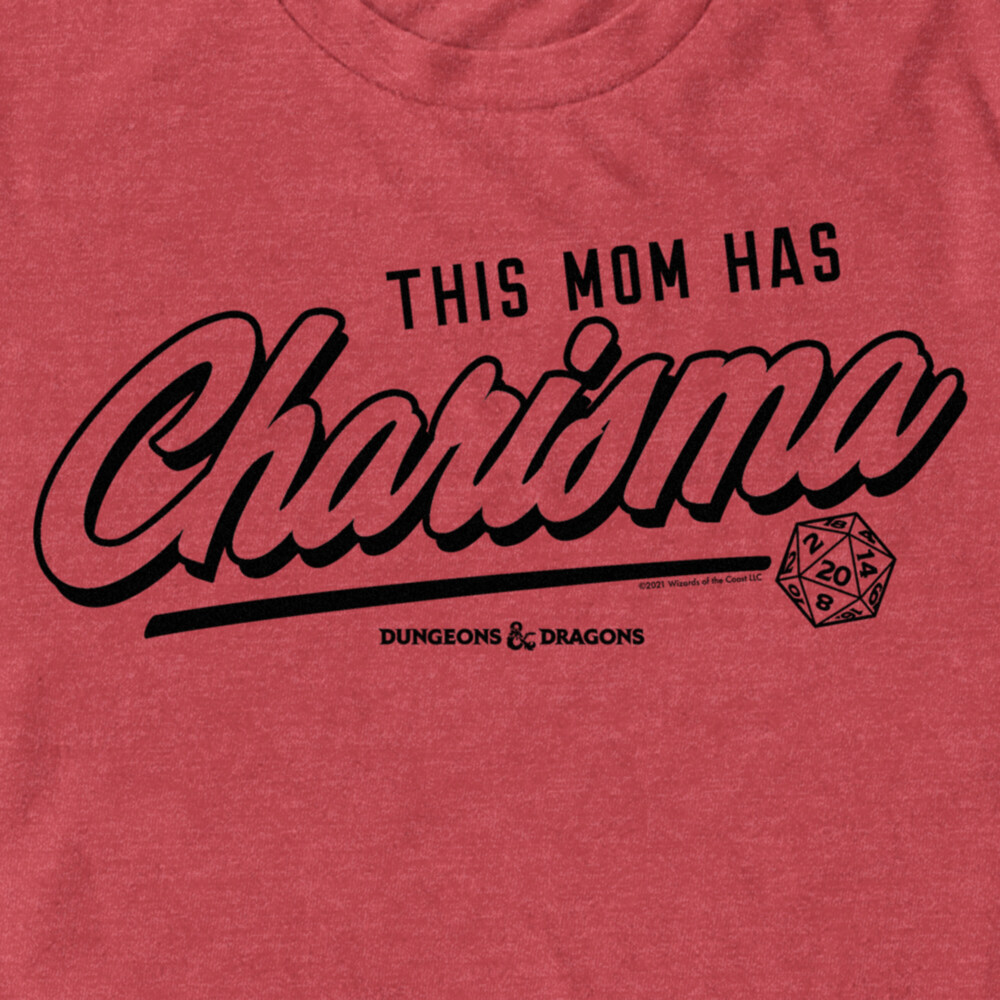 Men's Dungeons & Dragons This Mom Has Charisma  Adult T-Shirt