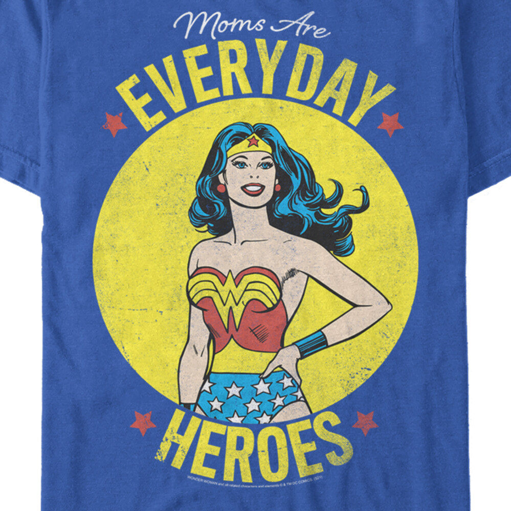 Men's Wonder Woman Moms Are Everyday Heroes  Adult T-Shirt