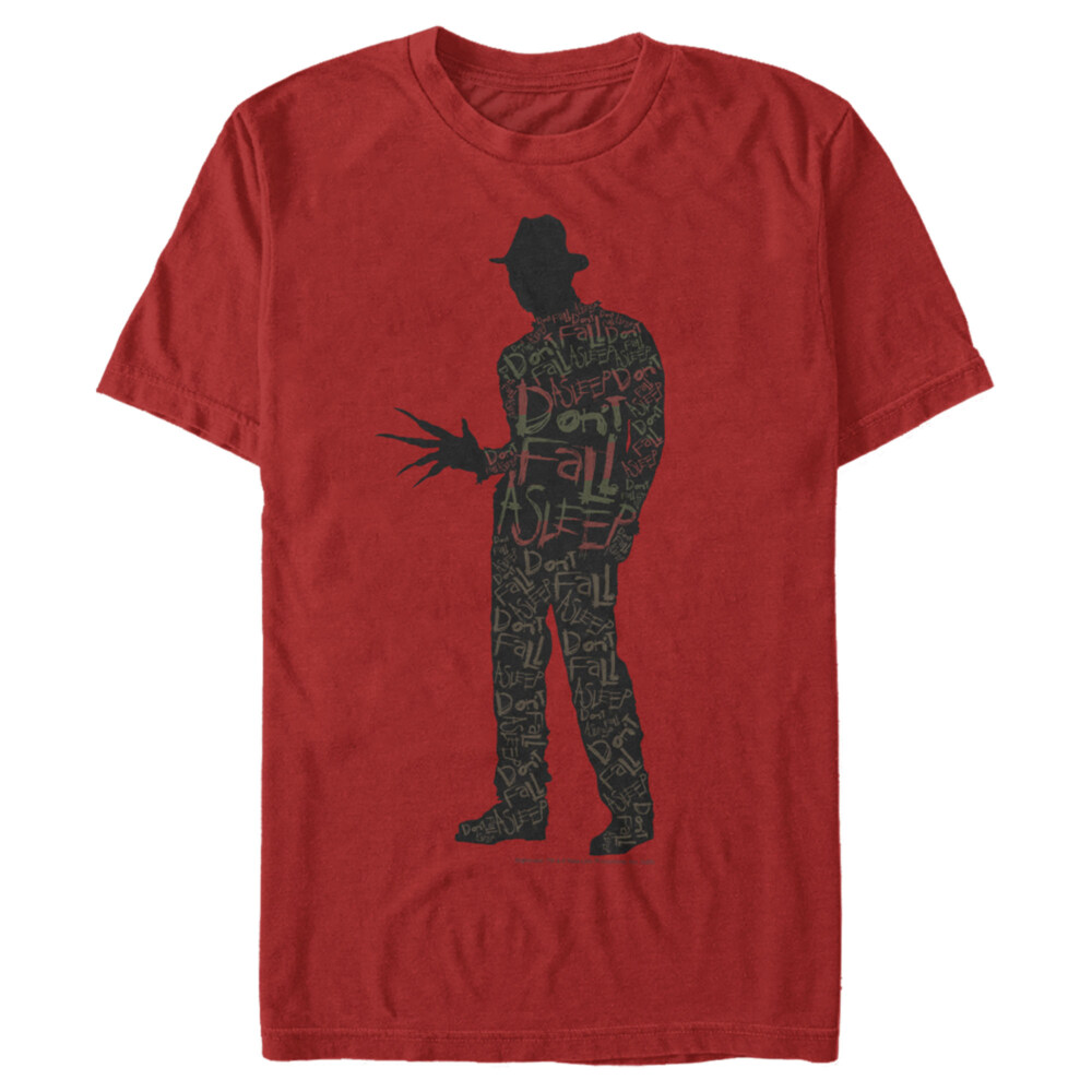 Men's A Nightmare on Elm Street Freddy Krueger Don't Fall Asleep  Adult T-Shirt