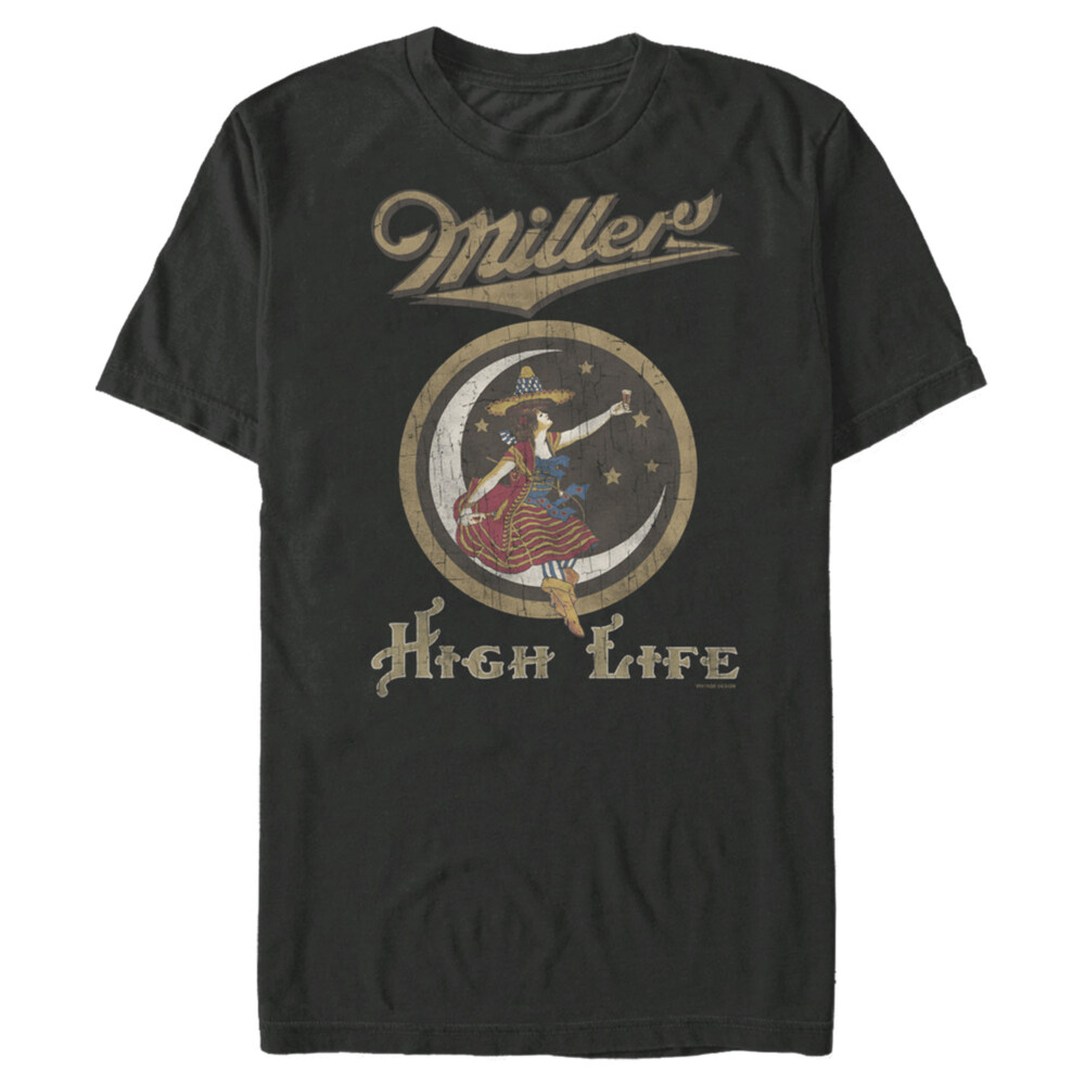 Men's Miller High Life Vintage Lady Logo  Adult T-Shirt