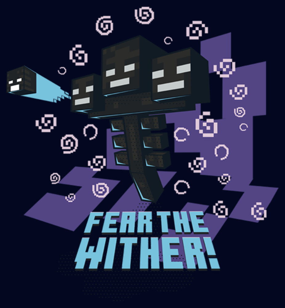 Men's Minecraft Fear the Wither  Adult T-Shirt