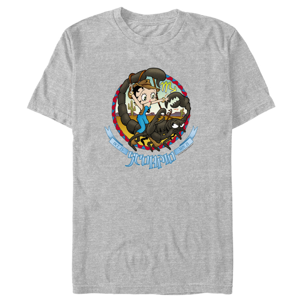 Men's Betty Boop Scorpio Zodiac  Adult T-Shirt