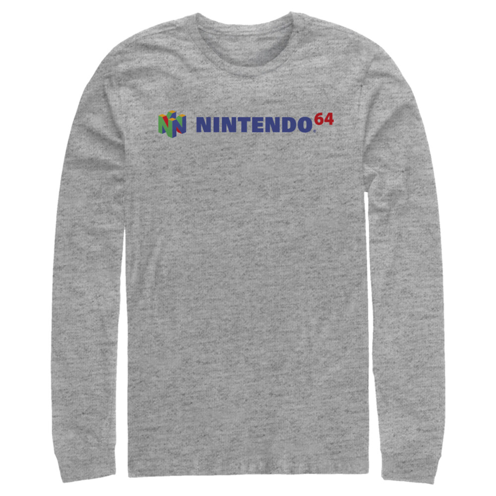 Men's Nintendo Classic N64 Logo Text  Adult T-Shirt