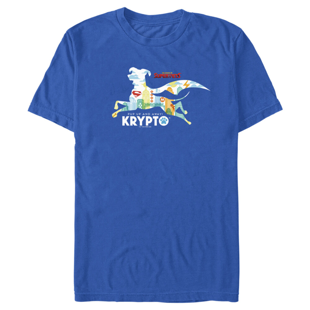Men's DC League of Super-Pets Krypto Silhouette  Adult T-Shirt