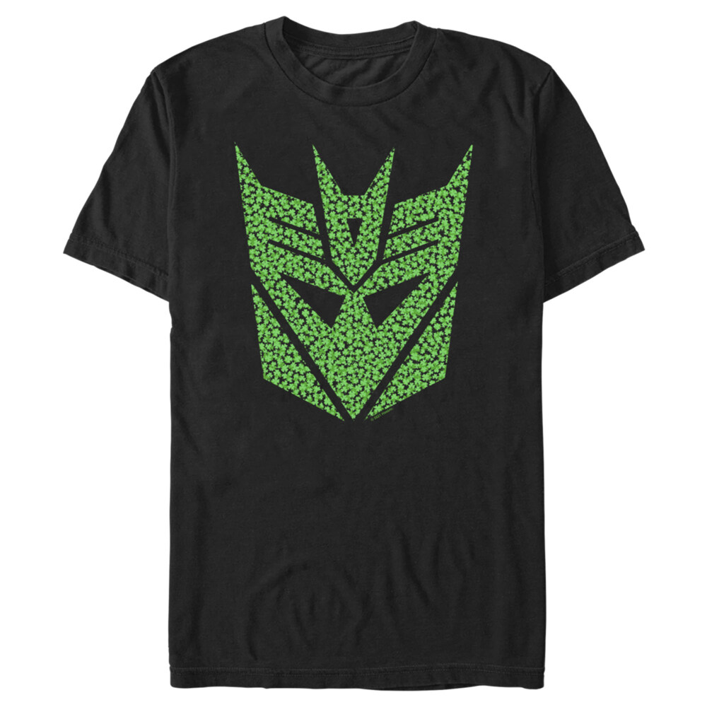 Men's Transformers St. Patrick's Day Cloverfield Decepticon Logo  Adult T-Shirt