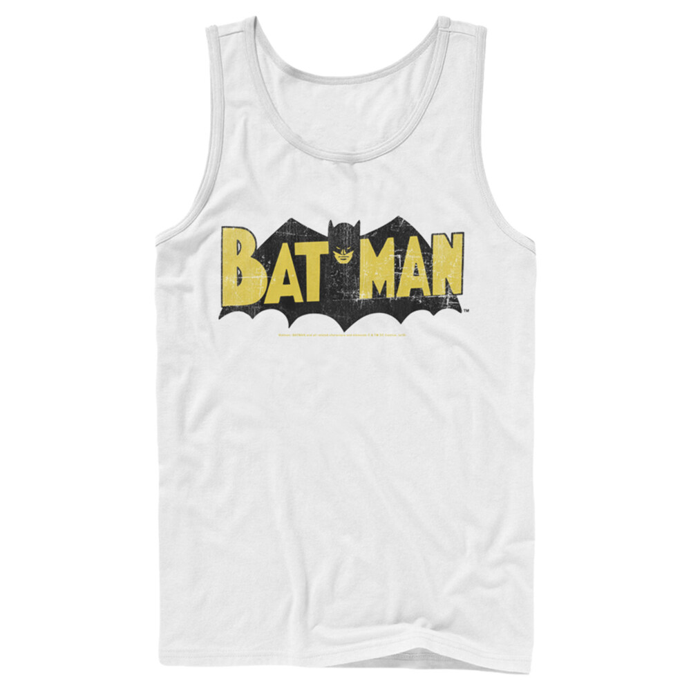 Men's Batman Logo Vintage  Adult Tank Top
