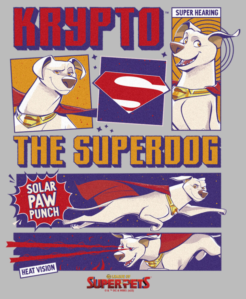 Men's DC League of Super-Pets Krypto the Superdog  Adult T-Shirt