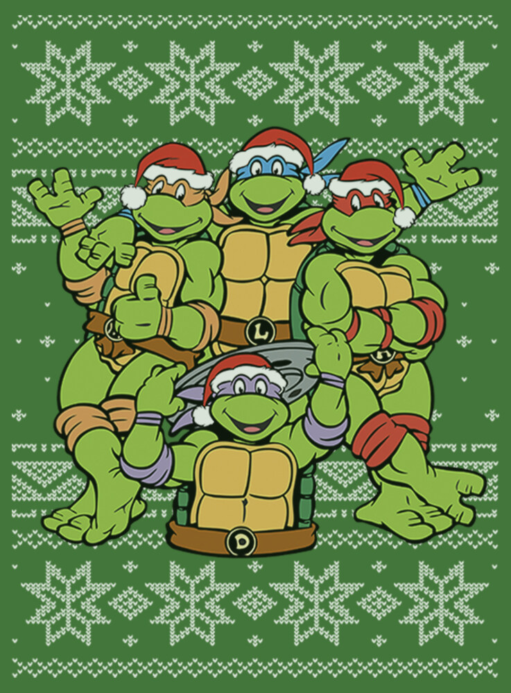 Men's Teenage Mutant Ninja Turtles Ugly Christmas Sweater  Adult Sweatshirt
