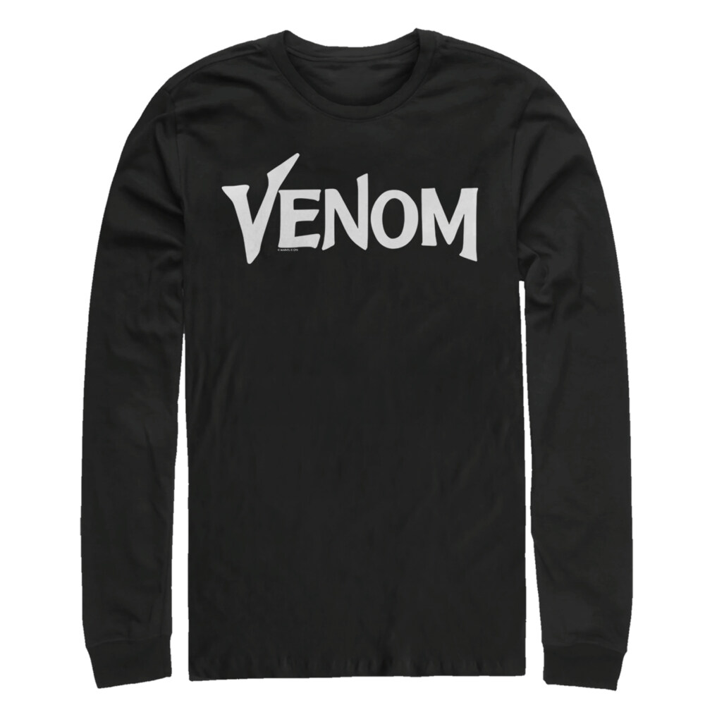 Men's Marvel Venom Film Bold Logo  Adult Long Sleeve Shirt