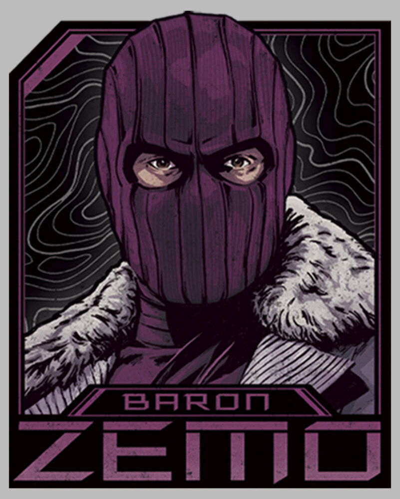 Men's Marvel The Falcon and the Winter Soldier Baron Zemo Badge  Adult T-Shirt