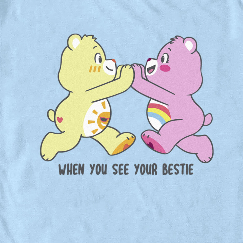 Men's Care Bears When You See Your Bestie Bears  Adult T-Shirt