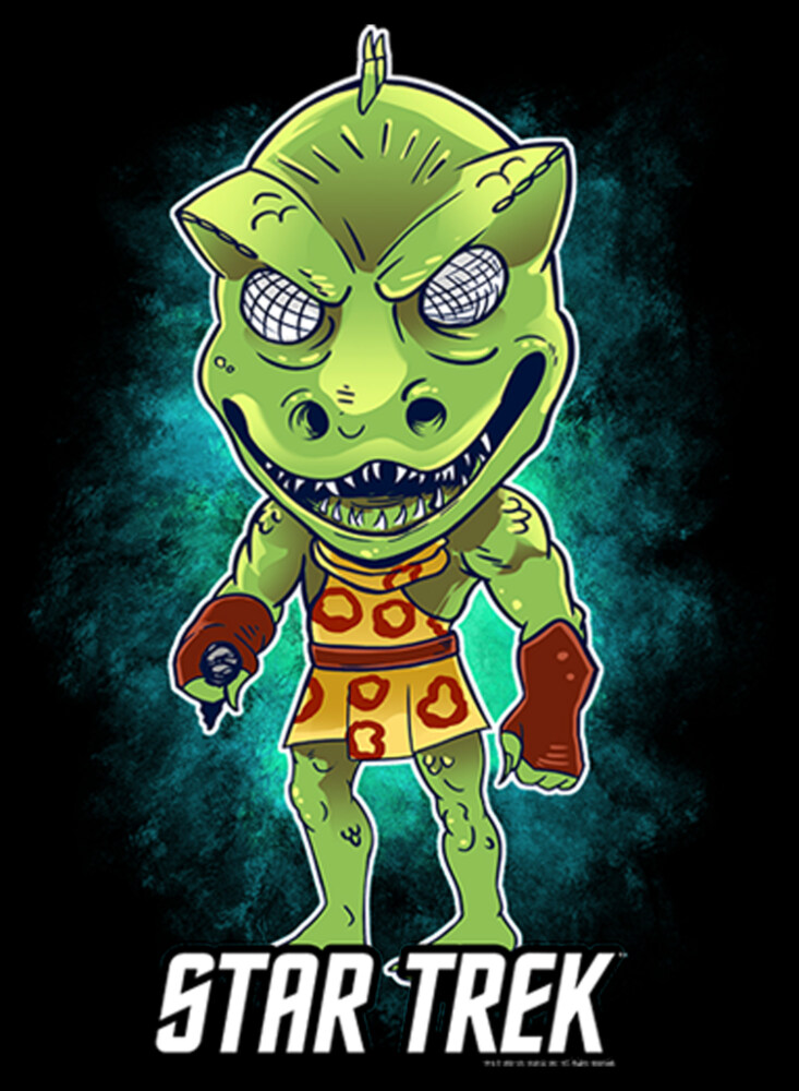 Men's Star Trek: The Original Series Cartoon Gorn Alien  Adult Pull Over Hoodie