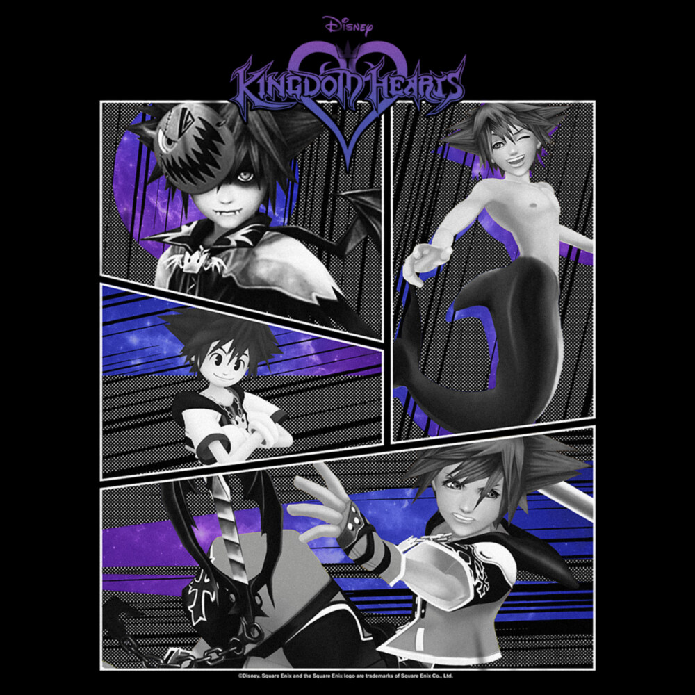 Men's Kingdom Hearts 1 Sora Different Styles  Adult T-Shirt
