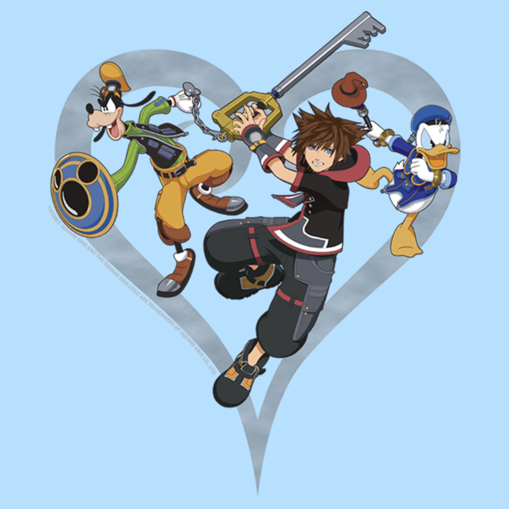 Men's Kingdom Hearts 3 Ready to Fight  Adult T-Shirt
