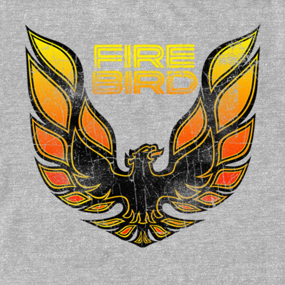 Men's General Motors Classic Pontiac Firebird Logo  Adult T-Shirt
