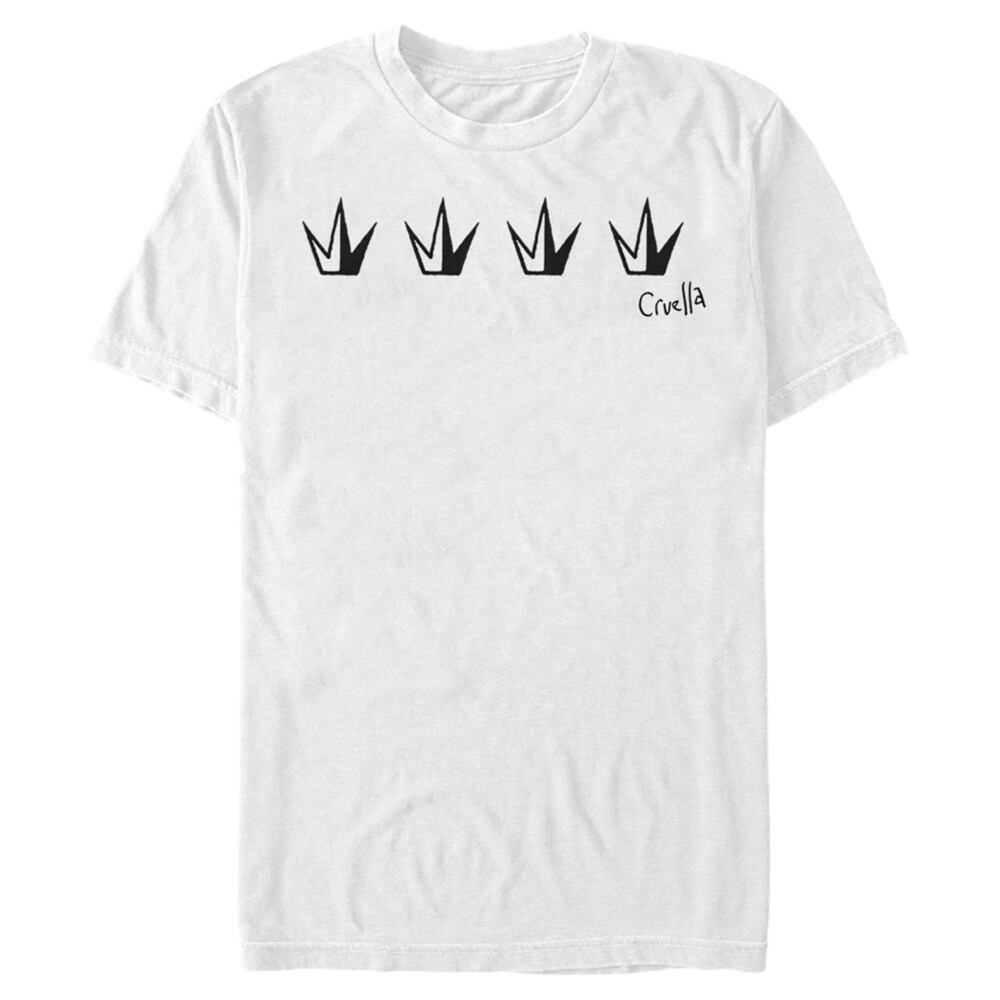 Men's Cruella Crowns Logo  Adult T-Shirt