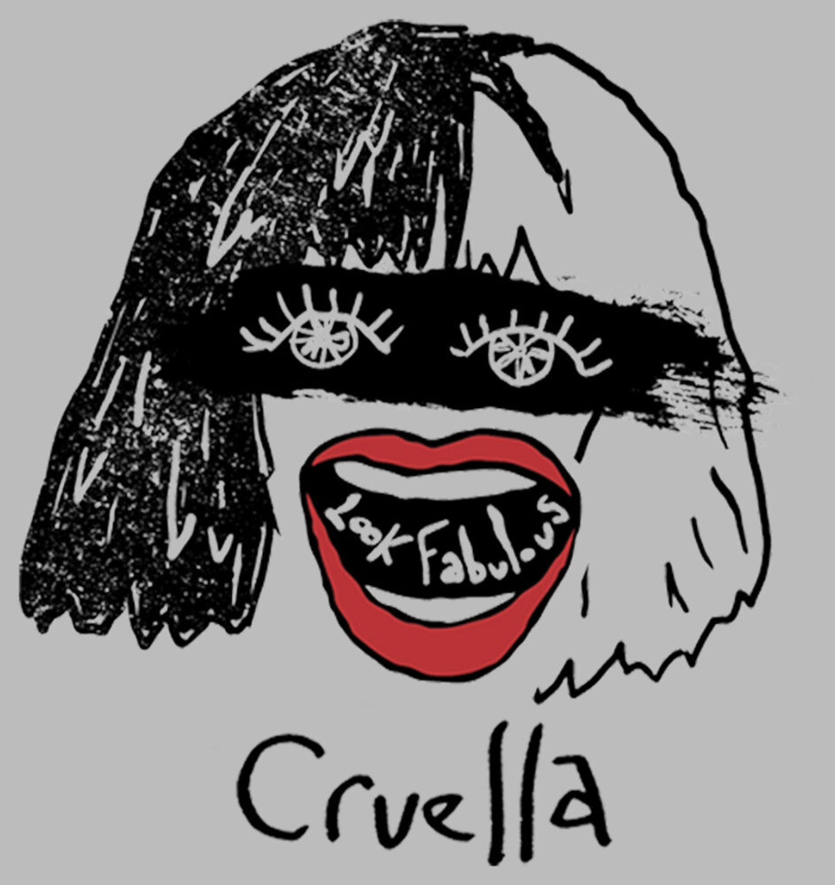 Men's Cruella Look Fabulous Drawing  Adult T-Shirt