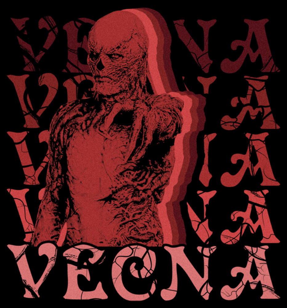 Men's Stranger Things Red Vecna Stacked  Adult T-Shirt