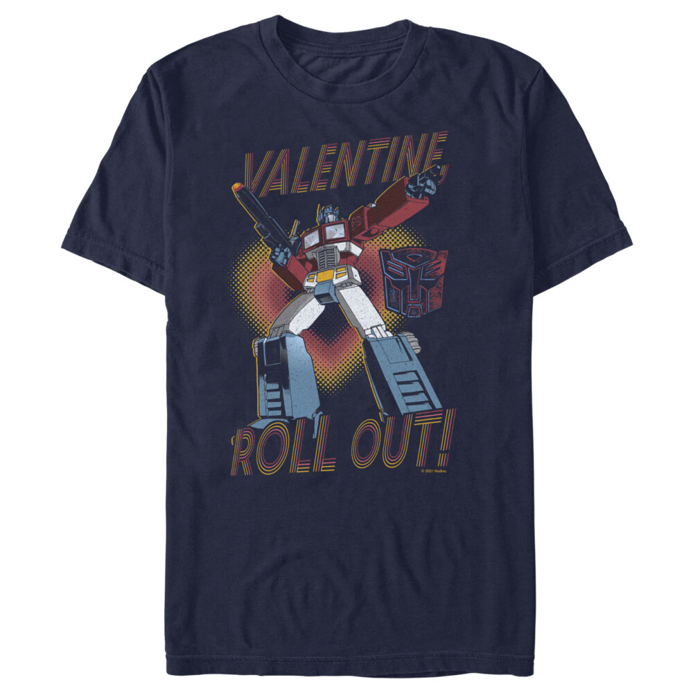 Men's Transformers Optimus Prime Valentine Roll Out!  Adult T-Shirt