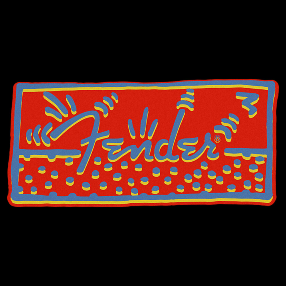 Men's Fender Abstract Logo  Adult T-Shirt