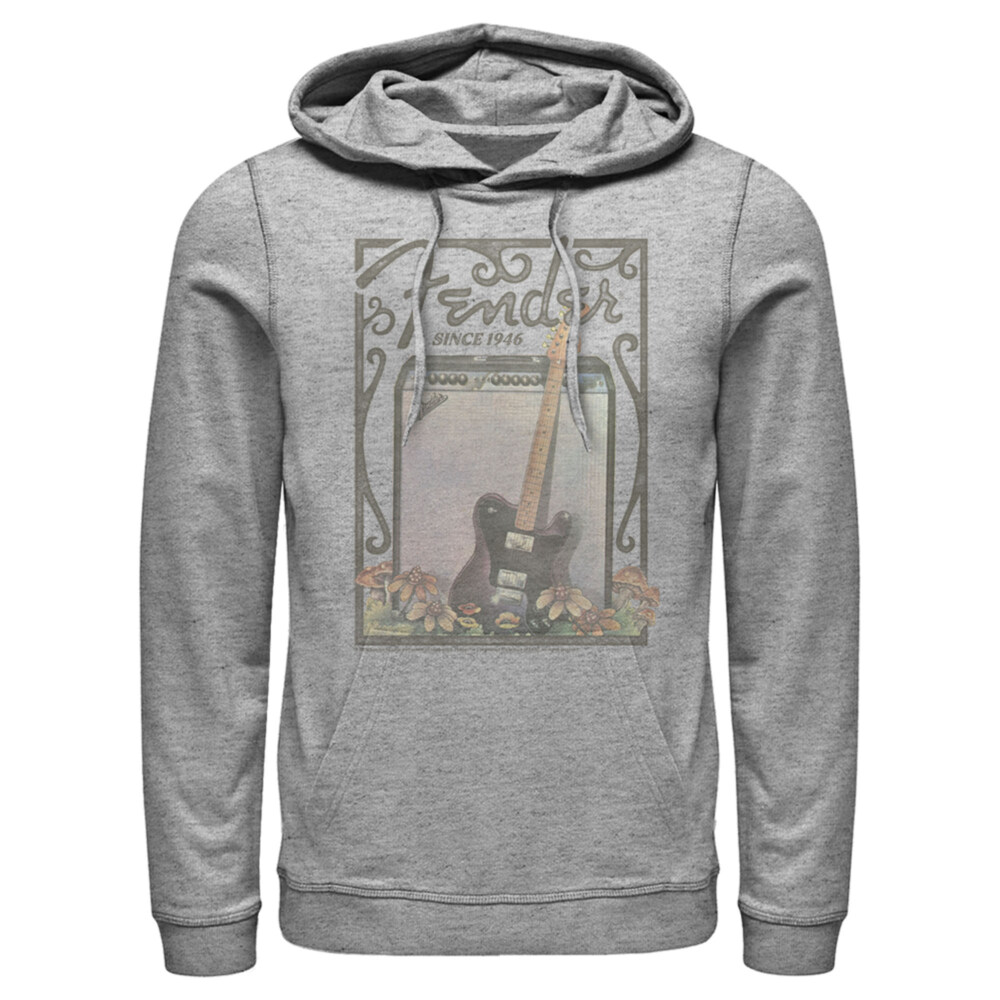Men's Fender Since 1946 Retro Poster  Adult Pull Over Hoodie
