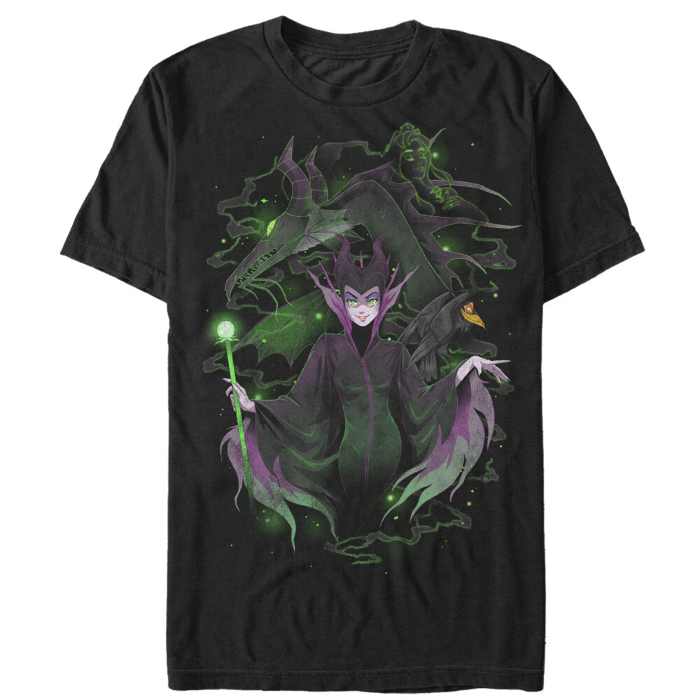 Men's Sleeping Beauty Artistic Maleficent  Adult T-Shirt