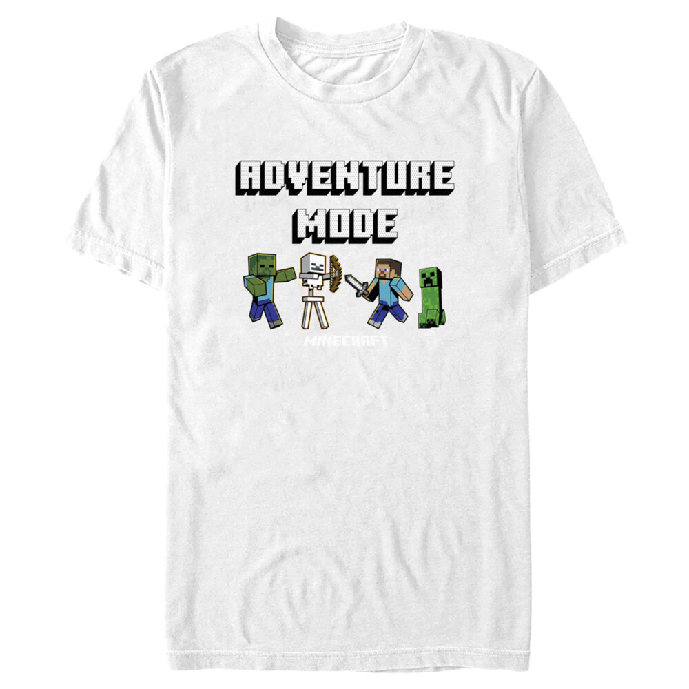 Men's Minecraft Adventure Mode  Adult T-Shirt