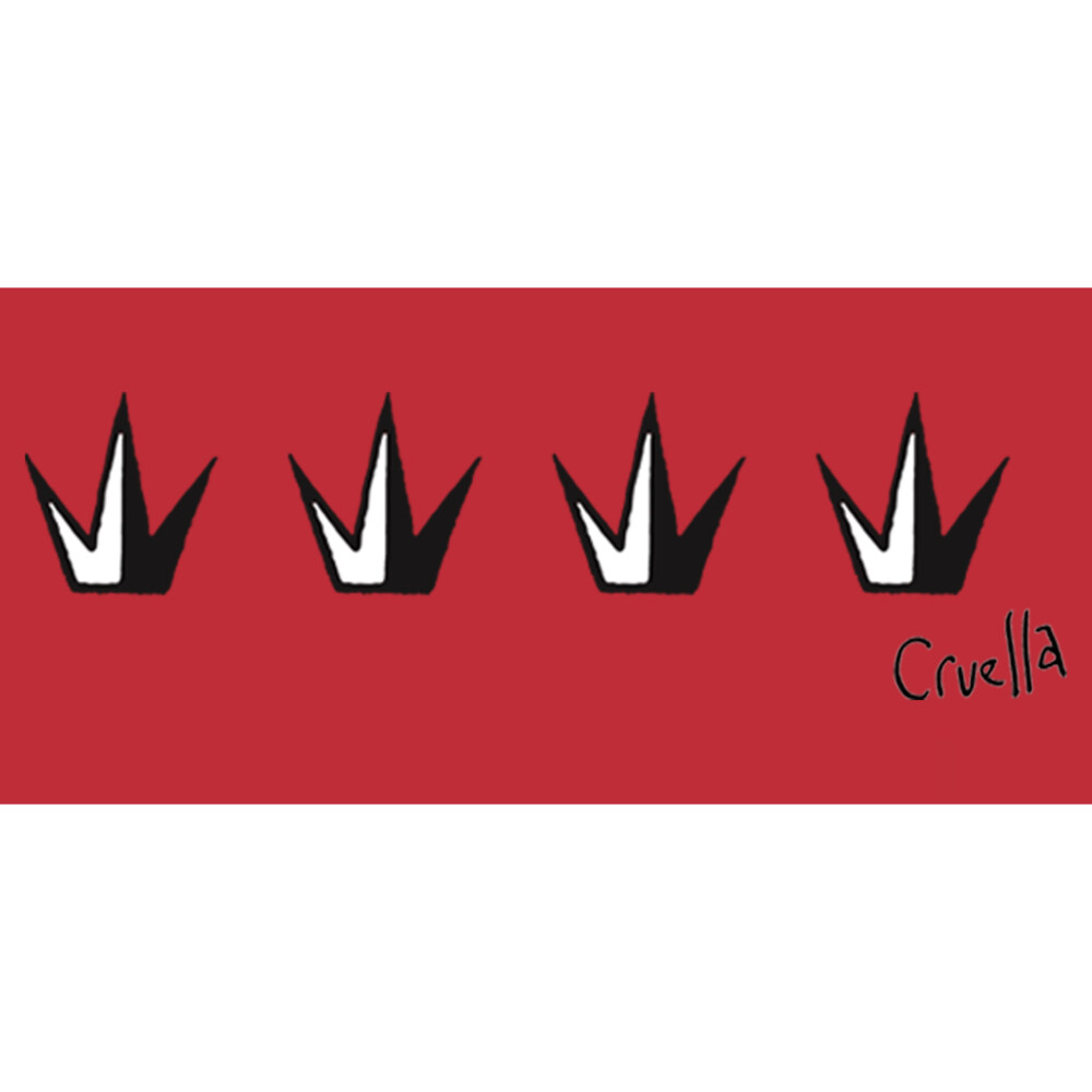Men's Cruella Crowns Logo  Adult T-Shirt