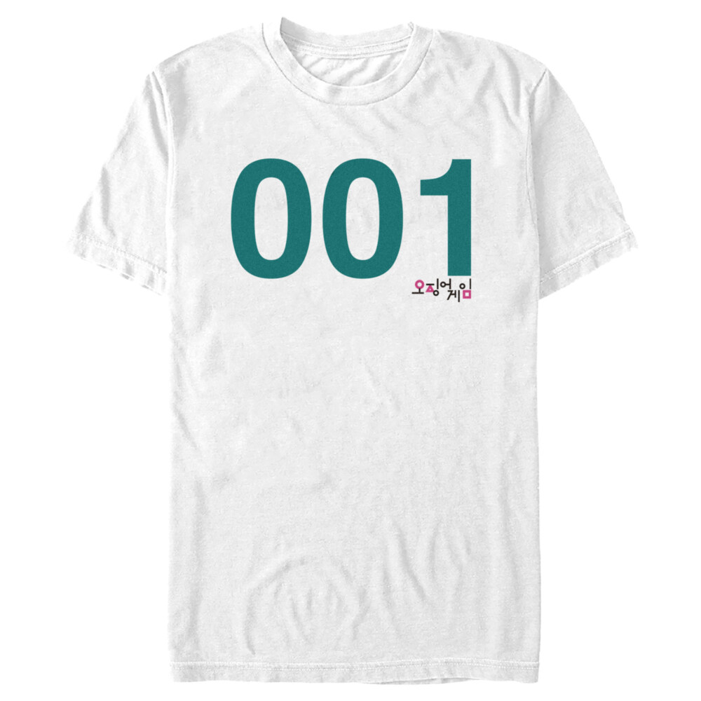 Men's Squid Game Player 001  Adult T-Shirt
