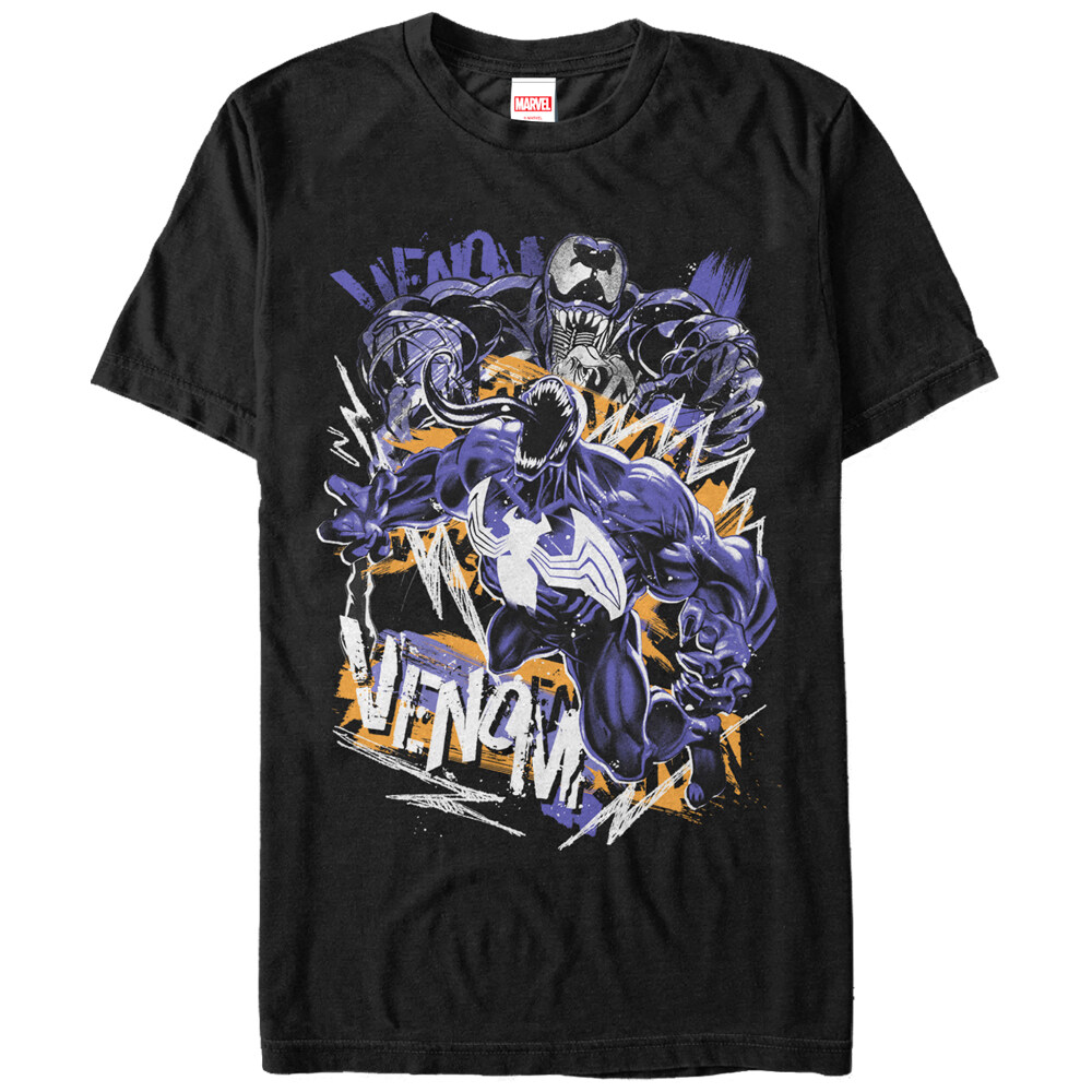 Men's Marvel Venom Graffiti  Adult T-Shirt
