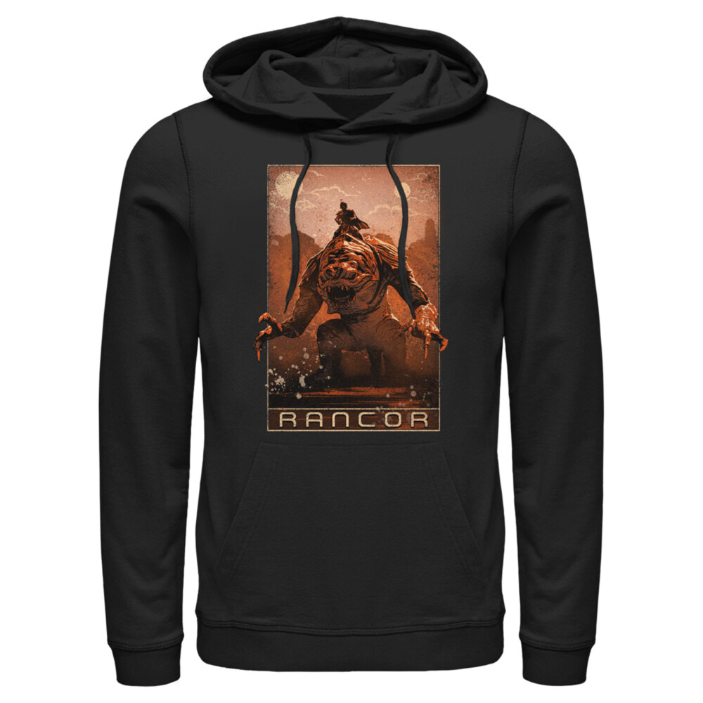 Men's Star Wars: The Book of Boba Fett Rancor on the Loose  Adult Pull Over Hoodie