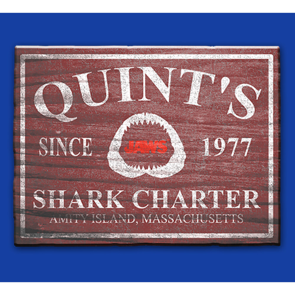 Men's Jaws Quint's Shark Charter  Adult T-Shirt