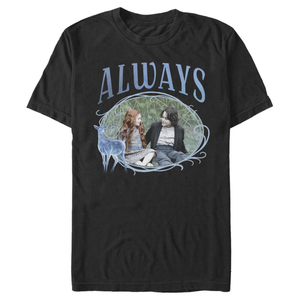 Men's Harry Potter Snape & Lily Always Frame  Adult T-Shirt