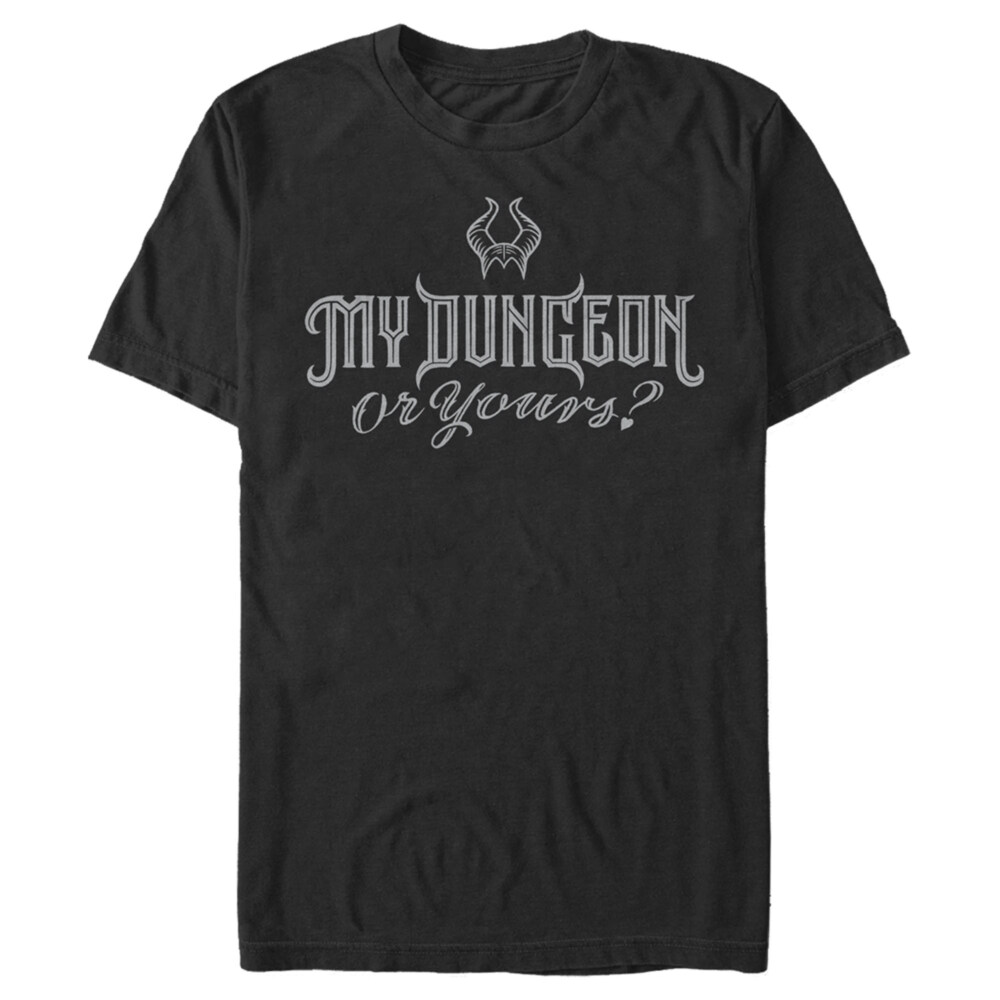 Men's Sleeping Beauty Valentine's Day Maleficent My Dungeon or Yours  Adult T-Shirt
