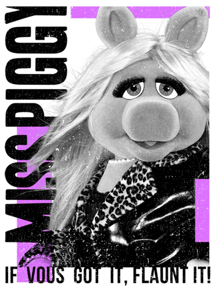 Men's The Muppets Miss Piggy Flaunt It  Adult T-Shirt