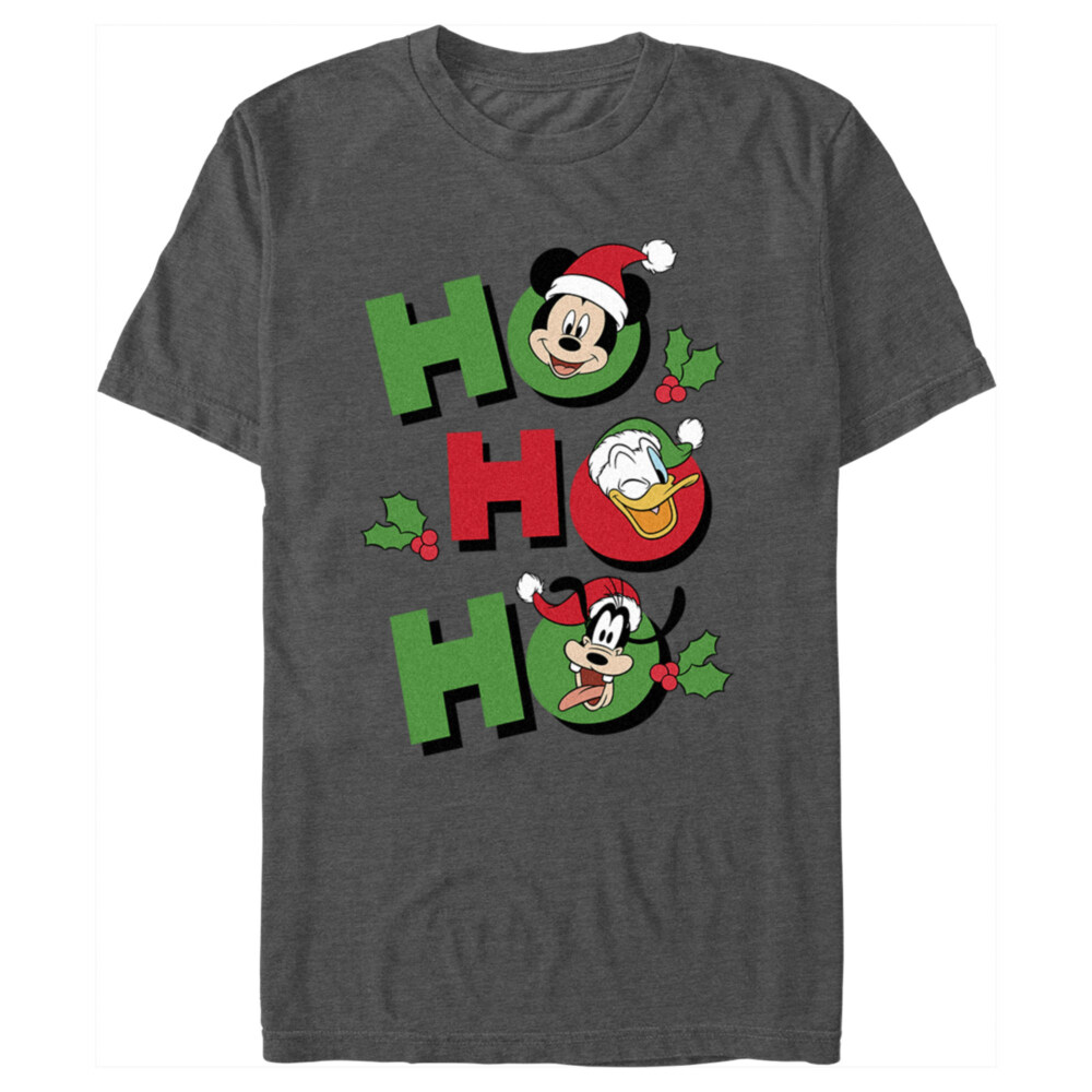 Men's Mickey & Friends Ho Ho Ho Christmas  Adult T-Shirt