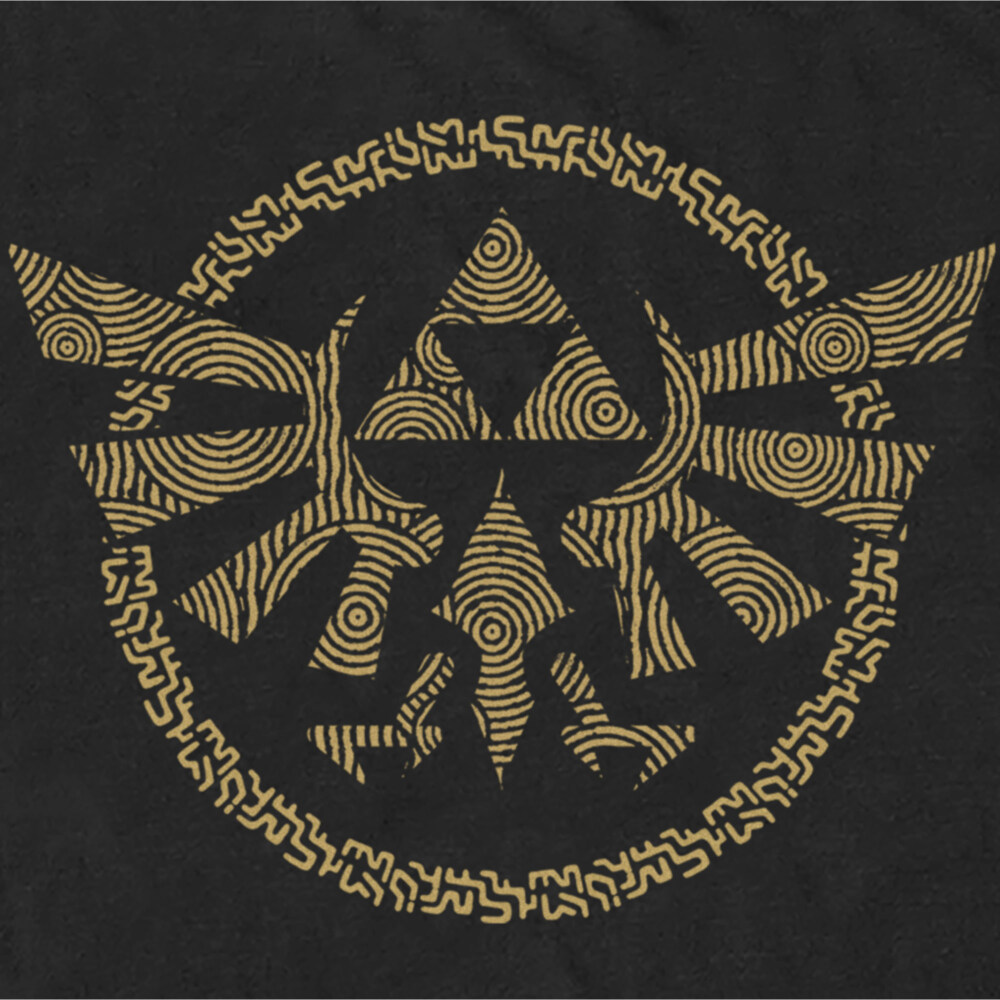 Men's Nintendo The Legend of Zelda: Tears of the Kingdom Gold Hyrule Crest  Adult T-Shirt