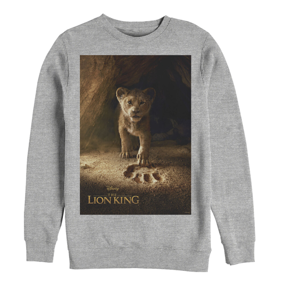 Men's Lion King Simba Paw Movie Poster  Adult Sweatshirt