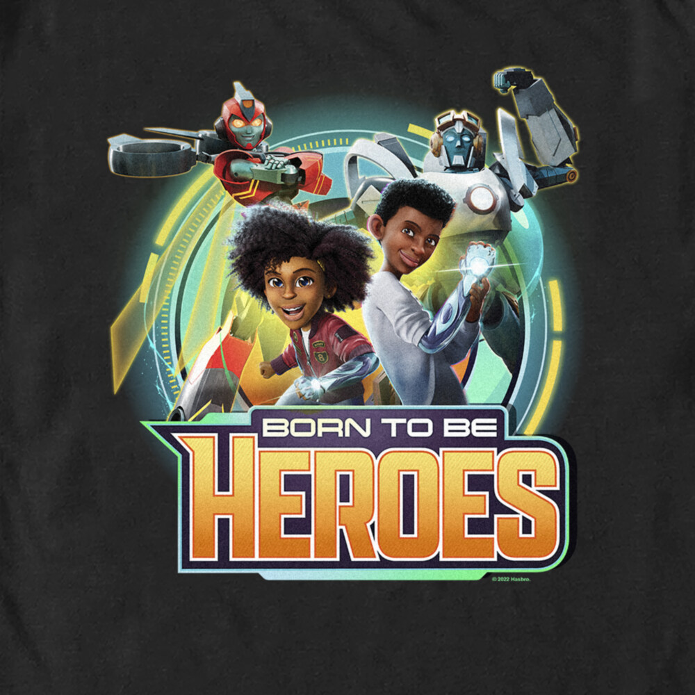 Men's Transformers: EarthSpark Born To Be Heroes  Adult T-Shirt