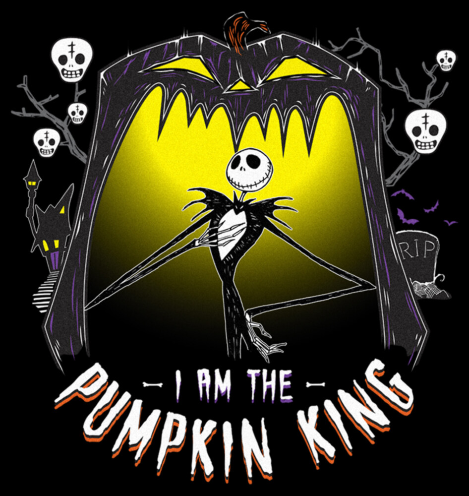Men's The Nightmare Before Christmas Jack I am the Pumpkin King  Adult T-Shirt