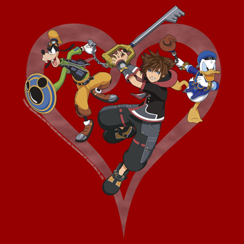 Men's Kingdom Hearts 3 Ready to Fight  Adult T-Shirt