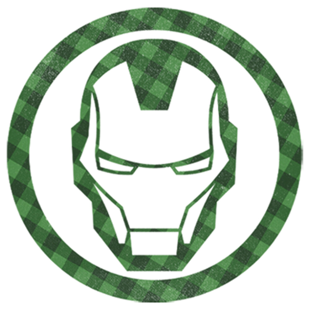 Men's Marvel St. Patrick's Day Lucky Iron Man Mask  Adult T-Shirt