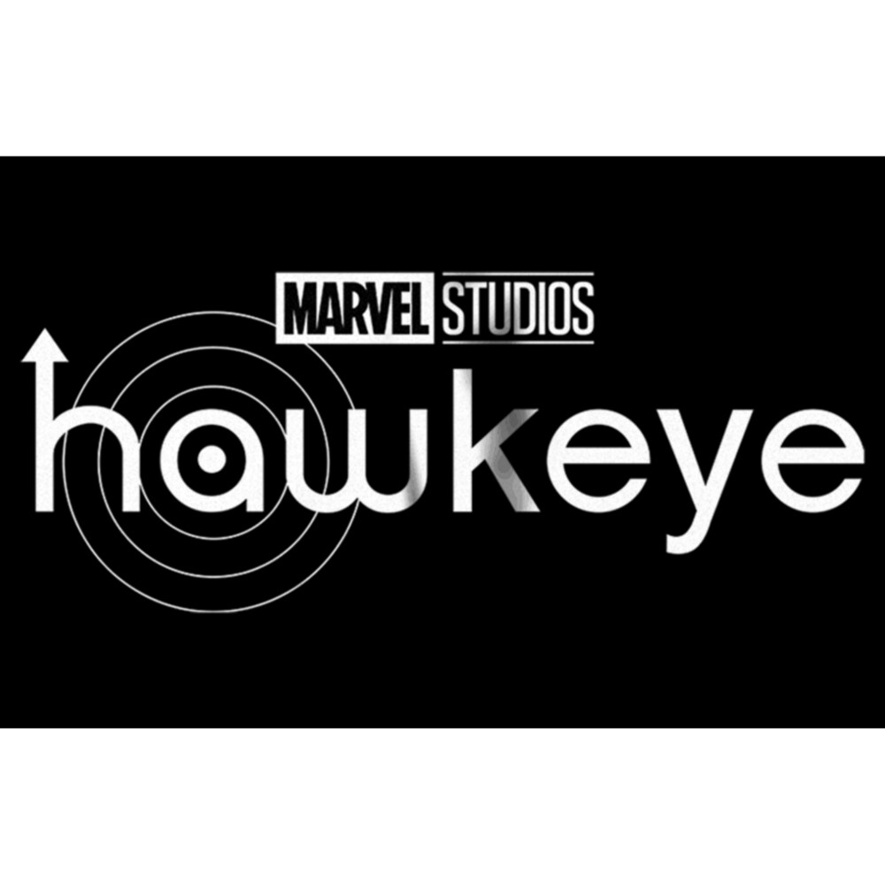 Men's Marvel Hawkeye Black Logo  Adult T-Shirt