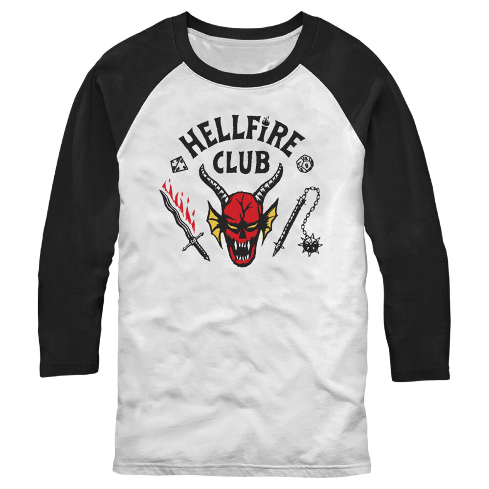 Men's Stranger Things Hellfire Club Costume  Adult Baseball Tee