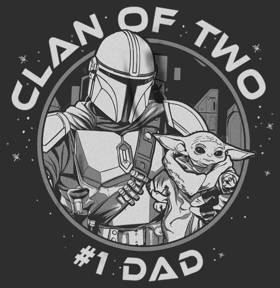 Men's Star Wars: The Mandalorian Father's Day Grogu and Mando Clan of Two  Adult T-Shirt