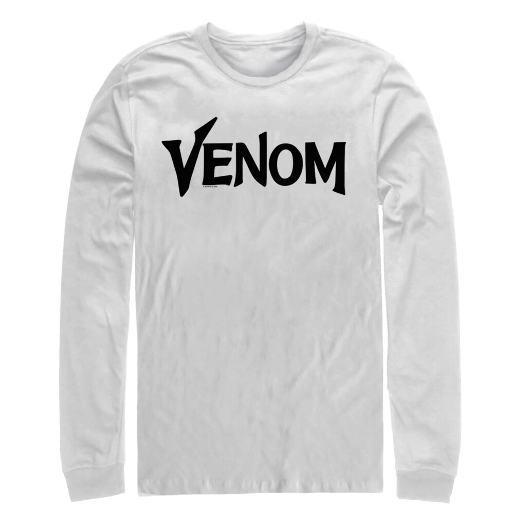 Men's Marvel Venom Film Bold Logo  Adult Long Sleeve Shirt
