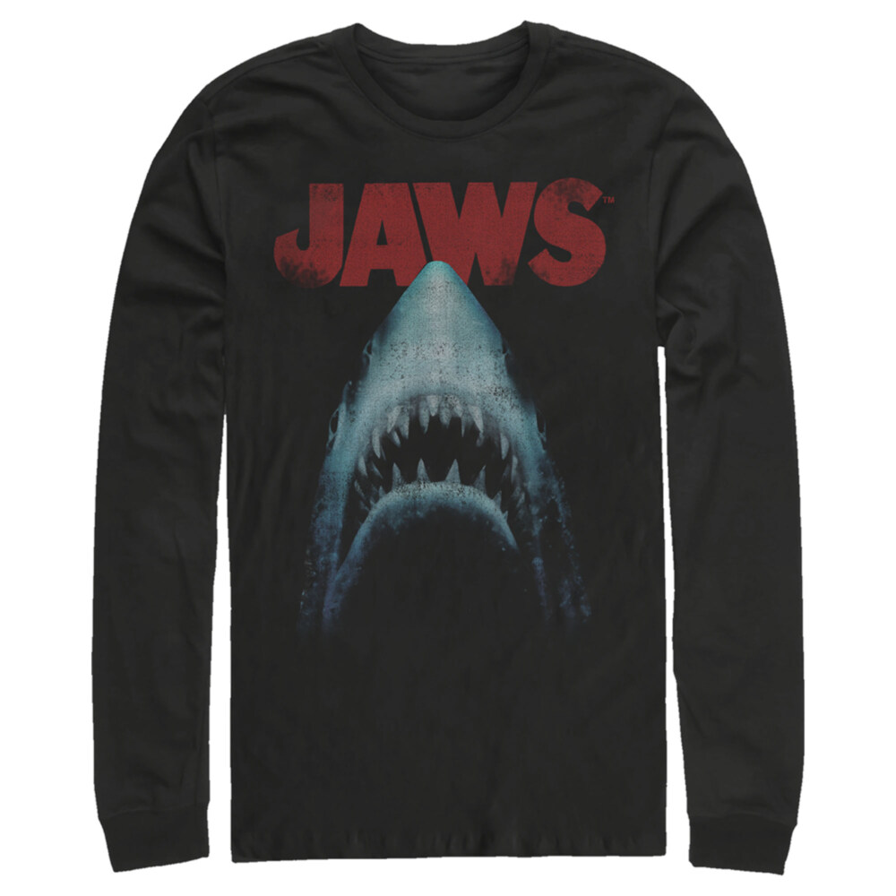 Men's Jaws Classic Poster  Adult Long Sleeve Shirt
