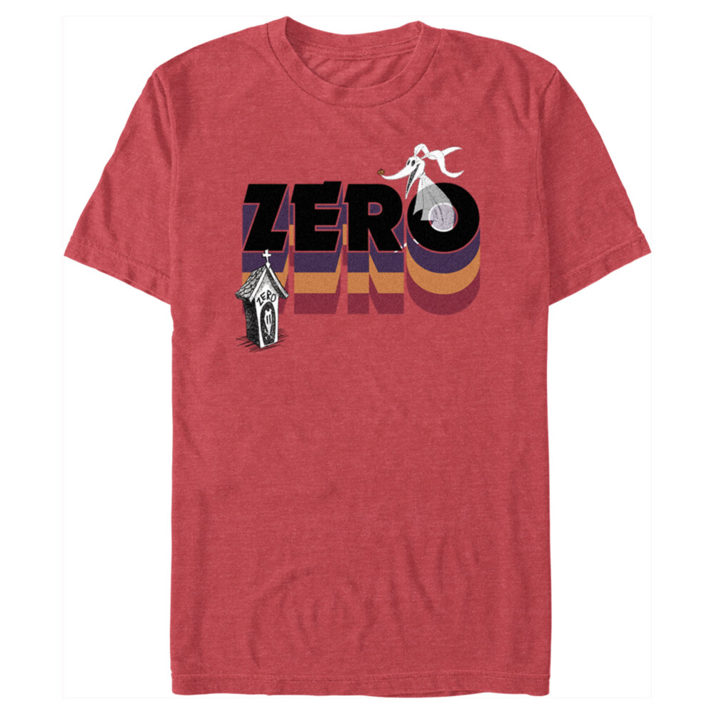 Men's The Nightmare Before Christmas Zero Retro  Adult T-Shirt
